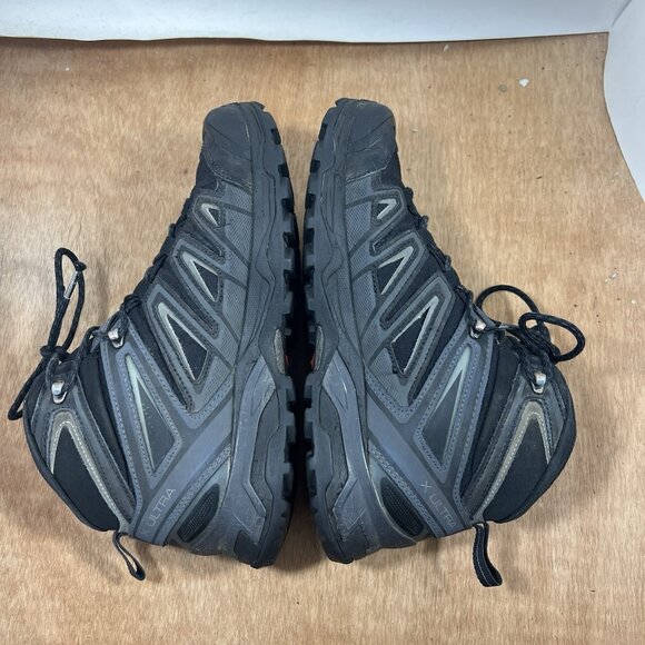 Salomon X Ultra 3 GTX Mens Size 7.5 Black Gore Tex Hiking Boots Shoes 398674 - Picture 6 of 9